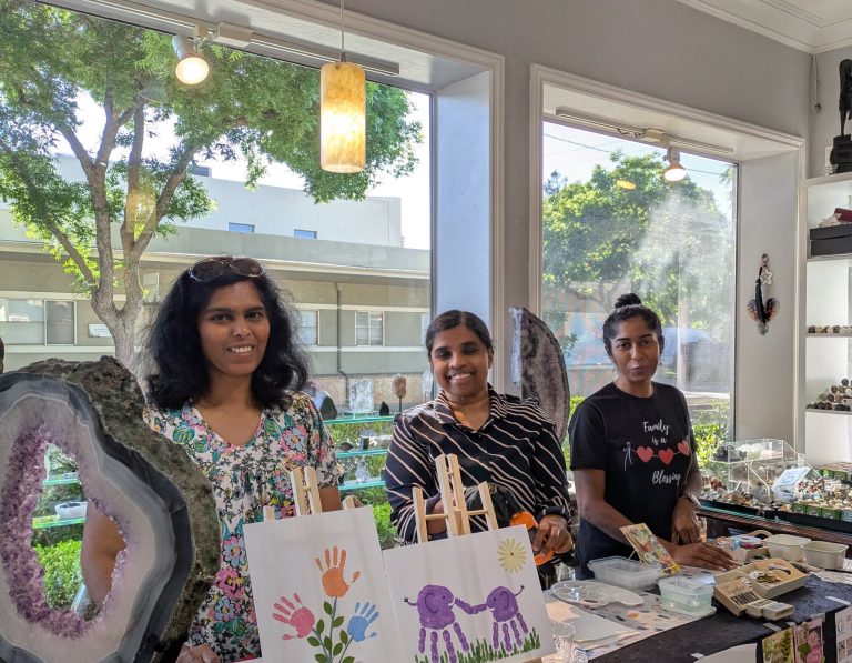 Elate Link team at a Mom and Me creative workshop
