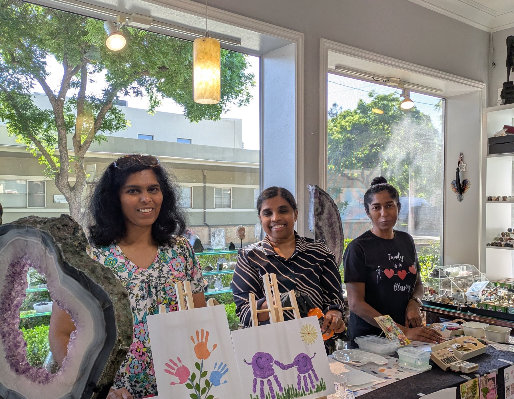 Elate Link team at a Mom and Me creative workshop